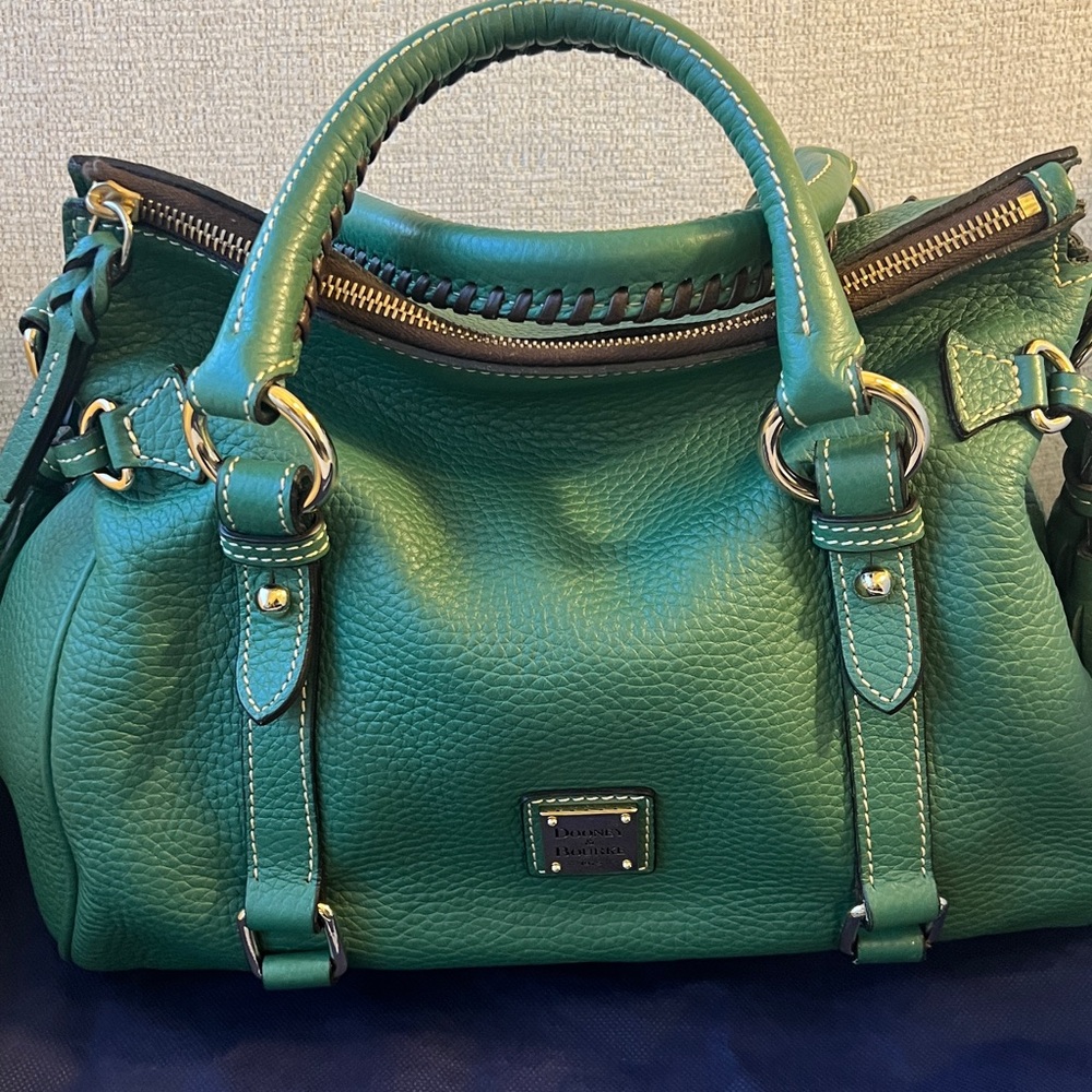 Dooney & Bourke Emerald Green Satchel - Picture 2 of 16